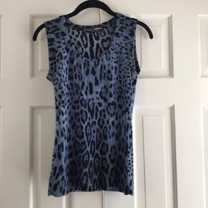 Dolce & Gabbana Leopard Sleeveless Top